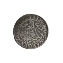 Male busts in armour; Hohenzollern coat of arms; eagles; Prussian eagle with crowned letter S on