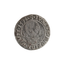 Albrecht Hohenzollern (Prince of Prussia; 1490–1568) — male busts in armour, eagles; obverse: