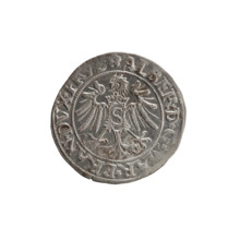 grosz, Decius, Jost Ludwik (fl. 1528–1535); Obverse: Prussian eagle with on its chest a crowned