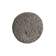 Decius Grosz (fl. 1528–1535). Silver coin (Ducal Prussia, Königsberg), 1535; diameter 23.4 mm,