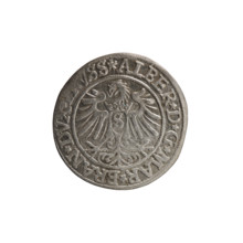grosz, Decius, Jost Ludwik (fl. 1528-1535); Obv.: Prussian eagle, on its chest a crowned letter S;