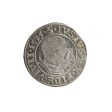 Decius Grosz, Jost Ludwik (fl. 1528–1535). 1535. Silver coin (Ducal Prussia, Königsberg). Diameter