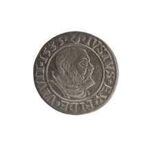 Decius Grosz, Jost Ludwik (fl. 1528–1535). 1535. Coin (Ducal Prussia, Königsberg). Diameter 23.2