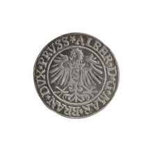 Decius Grosz, Jost Ludwik (fl. 1528–1535). Silver coin, 1535, Ducal Prussia (Königsberg). Obverse: