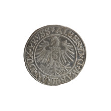 Artist: Decius Grosz (Jost Ludwik) (fl. 1528–1535). Object: coin, Ducal Prussia (1525–1701), 1535,