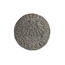 obverse: Prussian eagle, on its chest a crowned letter S; on the rim between the pearl borders an
