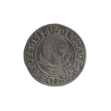 Obverse: Prussian eagle; on its chest a crowned letter S. On the rim between the pearl borders an