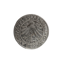 Albrecht Hohenzollern (Prince of Prussia; 1490–1568) — iconography: eagles, male busts in armour,