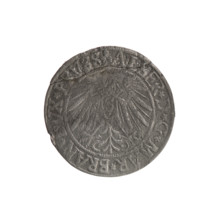 grosz; Schilling, Maciej, publisher; Decjusz, Jost Ludwik (fl. 1528–1535); poor (preservation