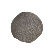 grosz; publisher: Schilling, Maciej; maker: Decjusz, Jost Ludwik (fl. 1528–1535); R0 (rarity).