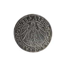 grosz, Decius, Jost Ludwik (fl. 1528-1535), Schilling, Maciej, publisher, Albrecht Hohenzollern