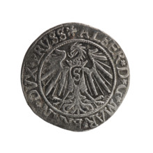grosz; Vogelwaider (Vogelwaid), Eustachius, publisher; Decius, Jost Ludwik (fl. 1528–1535); eagles;