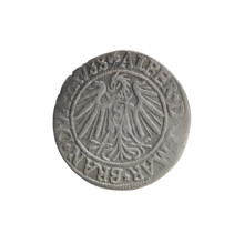 grosz; Schilling, Maciej, publisher; Decjusz, Jost Ludwik (fl. 1528–1535); Obv.: Prussian eagle;