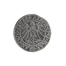 grosz; Schilling, Maciej, publisher; Decjusz, Jost Ludwik (fl. 1528–1535); eagles; Hohenzollern