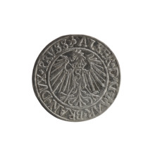 Grosz, Schilling, Maciej, publisher; Decjusz, Jost Ludwik (fl. 1528–1535). Coin (1540), Ducal