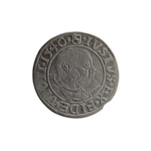 Obverse: Aw. Prussian eagle, on its breast a crowned letter S; along the rim between pearly borders