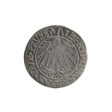 grosz, Schilling, Maciej, R0 (rarity), Albrecht Hohenzollern (Prince of Prussia; 1490–1568) -