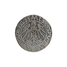 grosz; Schilling, Maciej; eagles; Albrecht Hohenzollern (Prince of Prussia; 1490–1568) —