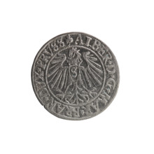 grosz, Schilling, Maciej, R0 (rarity), eagles, Albrecht Hohenzollern (Prince of Prussia; 1490–1568)