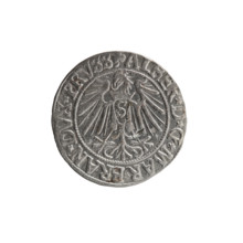 Albrecht Hohenzollern (Prince of Prussia; 1490–1568) grosz (Schilling, Maciej), R0 (rarity).