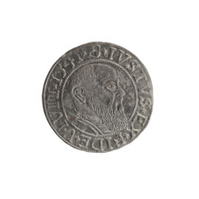 Albrecht Hohenzollern (Prince of Prussia; 1490–1568) — coin, 1541. Obverse: Prussian eagle, on its