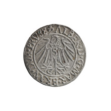 grosz, Schilling, Maciej, R0 (rarity), Albrecht Hohenzollern (Prince of Prussia; 1490–1568) —