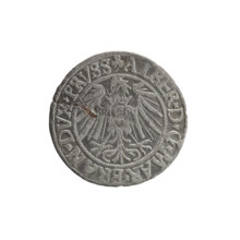 grosz, Schilling, Maciej, R0 (rarity), Albrecht Hohenzollern (Prince of Prussia; 1490–1568) —