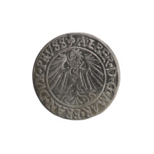 grosz, Schilling, Maciej, R3 (rarity), Albrecht Hohenzollern (Prince of Prussia; 1490–1568) -