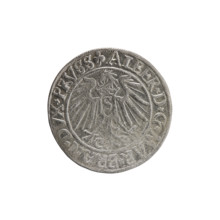 grosz; Schilling; Maciej; R0 (rarity); eagles; Hohenzollern (coat of arms); male busts in armor;