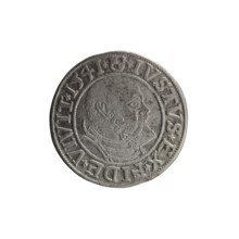Grosz, Schilling, Maciej, R3 (rarity). Albrecht Hohenzollern (Prince of Prussia; 1490–1568) —