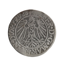 grosz, Straub (Strawb), Heinrich, R0 (rarity), Albrecht Hohenzollern (Prince of Prussia; 1490–1568)