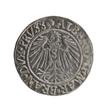 grosz, Straub (Strawb), Heinrich, R0 (rarity), Albrecht Hohenzollern (Prince of Prussia; 1490–1568)