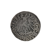 grosz, Straub (Strawb), Heinrich, R0 (rarity). Albrecht Hohenzollern (Prince of Prussia; 1490–1568)