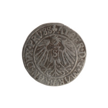 grosz; maker: Straub (Strawb), Heinrich; rarity R0; motif: eagles, trefoils, Hohenzollern coat of