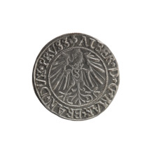 grosz, Straub (Strawb), Heinrich, R0 (rarity), Albrecht Hohenzollern (Prince of Prussia; 1490–1568)