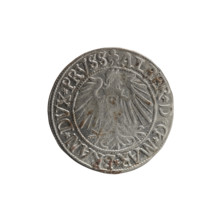 grosz, Straub (Strawb), Heinrich, R0 (rarity), Albrecht Hohenzollern (Prince of Prussia; 1490–1568)