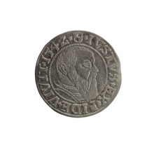 grosz; maker: Straub (Strawb), Heinrich; rarity R0. Obverse: Prussian eagle, on its chest the