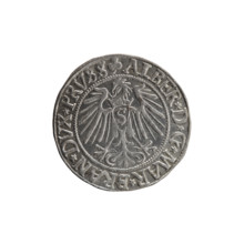 grosz, Straub (Strawb), Heinrich, R0 (rarity), eagles, Albrecht Hohenzollern (Prince of Prussia;