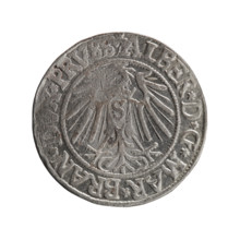 grosz, Straub (Strawb), Heinrich, R0 (rarity), Albrecht Hohenzollern (Prince of Prussia; 1490–1568)