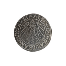 grosz, Straub (Strawb), Heinrich, R0 (rarity), eagles, Albrecht Hohenzollern (Prince of Prussia;