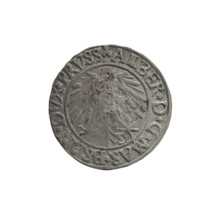 grosz, Straub (Strawb), Heinrich, R0 (rarity), eagles, Albrecht Hohenzollern (Prince of Prussia;