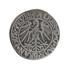 grosz, Straub (Strawb), Heinrich, R0 (rarity), eagles, Albrecht Hohenzollern (Prince of Prussia;