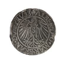 Albrecht Hohenzollern (Prince of Prussia; 1490–1568) — iconography: eagles, Hohenzollern coat of