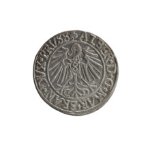 Albrecht Hohenzollern (Prince of Prussia; 1490–1568) — coin, 1542, Ducal Prussia (1525–1701),