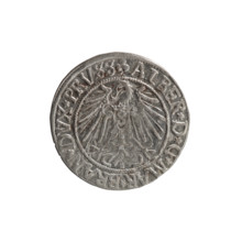 grosz, Straub (Strawb), Heinrich, R0 (rarity). Albrecht Hohenzollern (Prince of Prussia; 1490–1568)