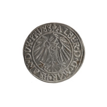 grosz, Straub (Strawb), Heinrich, R0 (rarity), Albrecht Hohenzollern (Prince of Prussia; 1490–1568)