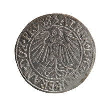 grosz, Straub (Strawb), Heinrich, R0 (rarity), Albrecht Hohenzollern (Prince of Prussia; 1490–1568)