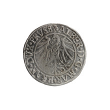 grosz, Straub (Strawb), Heinrich, R0 (rarity), eagles, Albrecht Hohenzollern (Prince of Prussia;