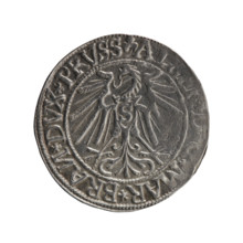 grosz, Schilling, Maciej, R0 (rarity), eagles, Albrecht Hohenzollern (Prince of Prussia; 1490–1568)