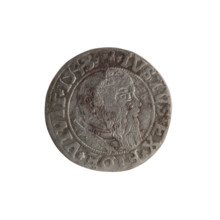 grosz; maker: Schilling, Maciej; R0 (rarity). Hoard from the village of Wsola (numismatic find).